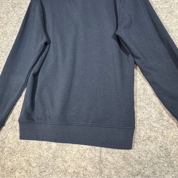 Lindbergh Men's Navy Blue Half Zip Sweater Scandinavian Minimalist Pullover - Picture 13 of 16